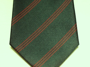 King's Royal Rifle Corps silk striped tie - Click Image to Close